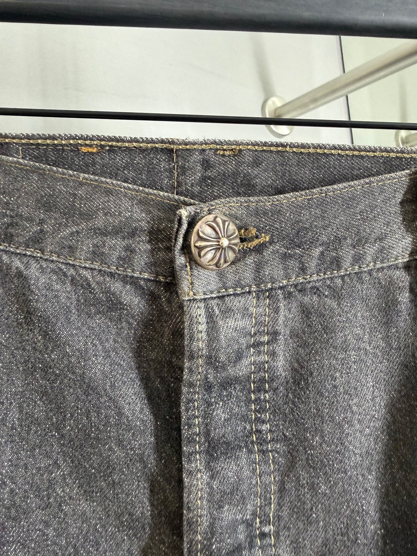 Chrome Hearts 501 Cross Patch Jeans