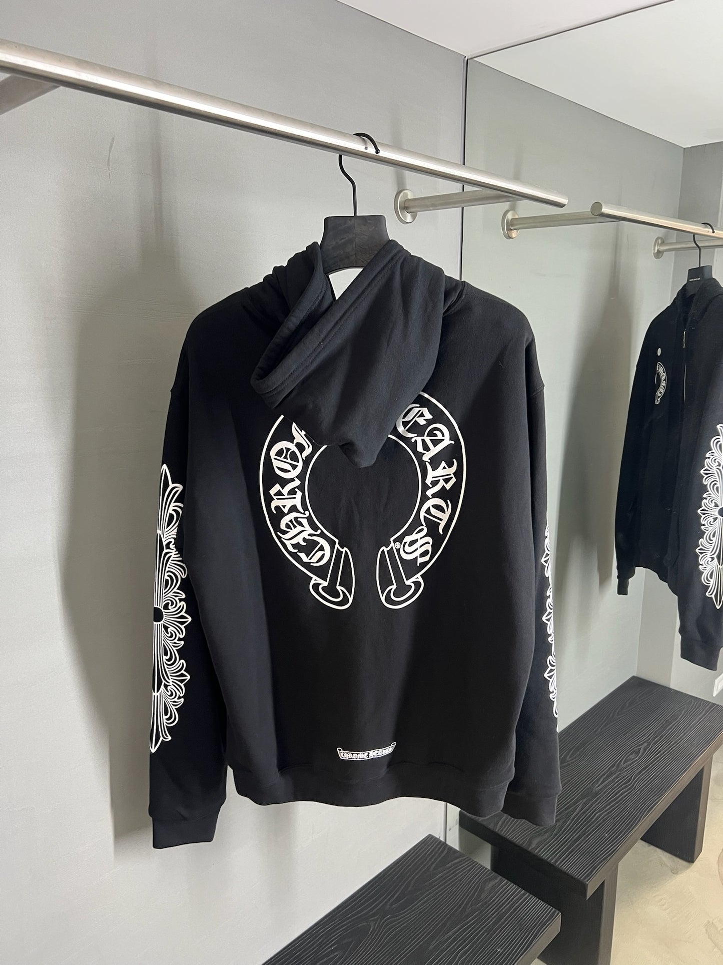 Chrome Hearts Horseshoe Floral Zip-up