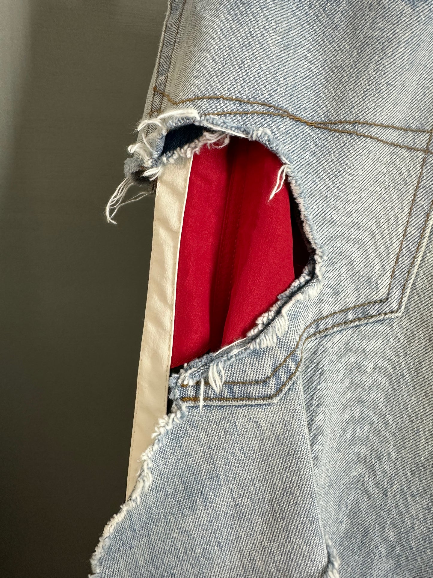 Balenciaga Slashed Hybrid Jeans