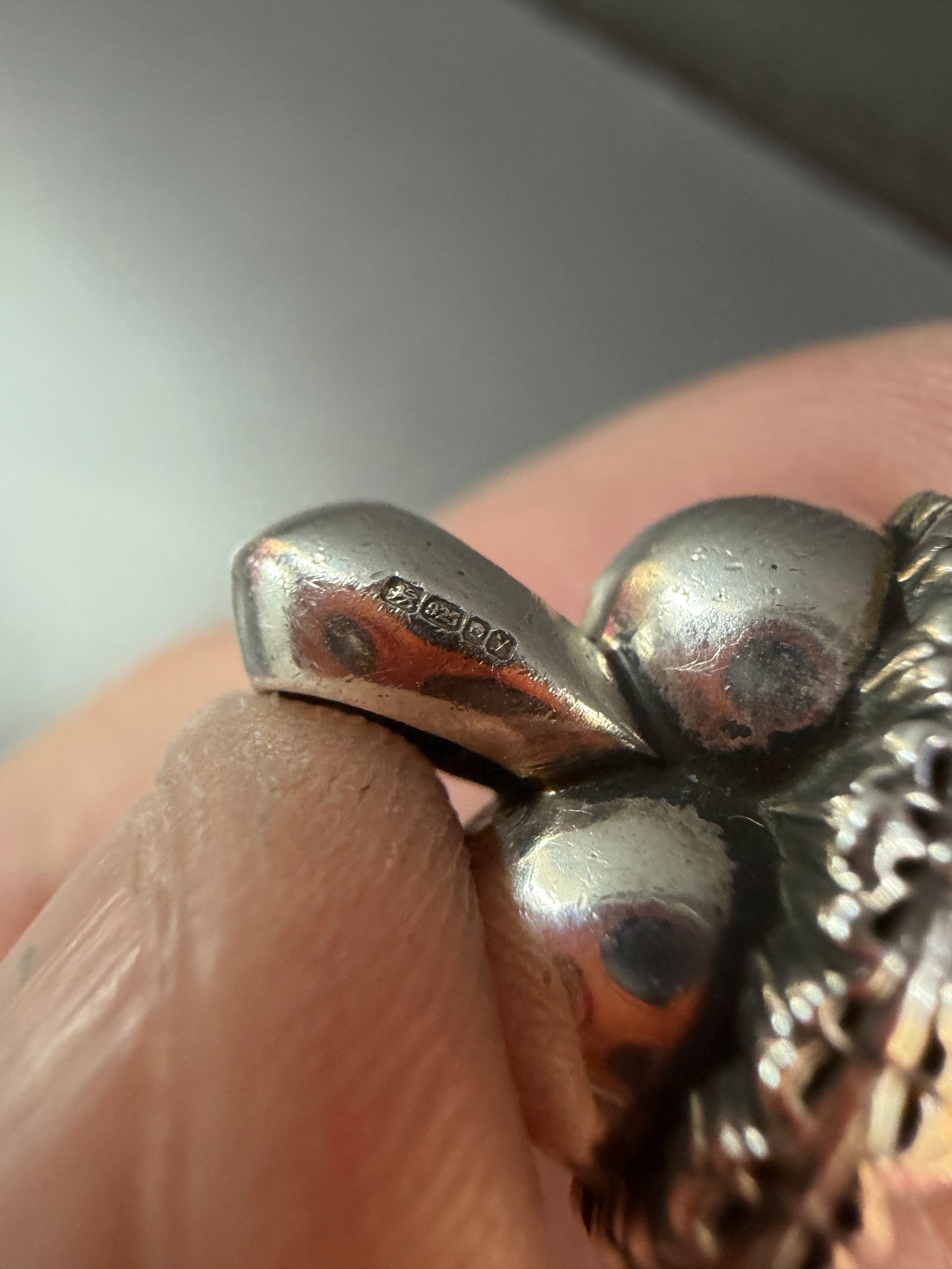 Chrome Hearts Orbit Heart Charm Pendant
