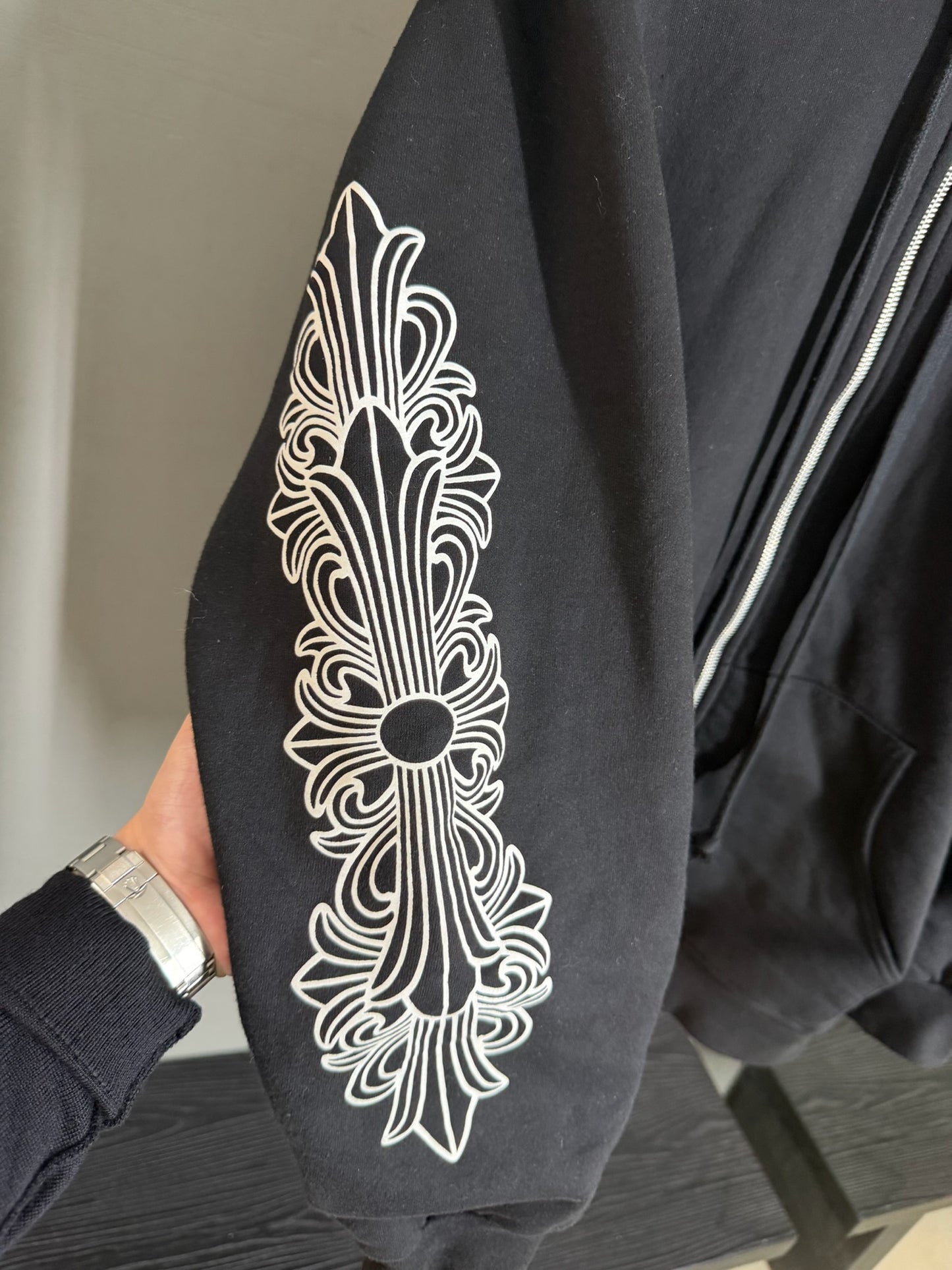 Chrome Hearts Hong Kong Floral Zip-up