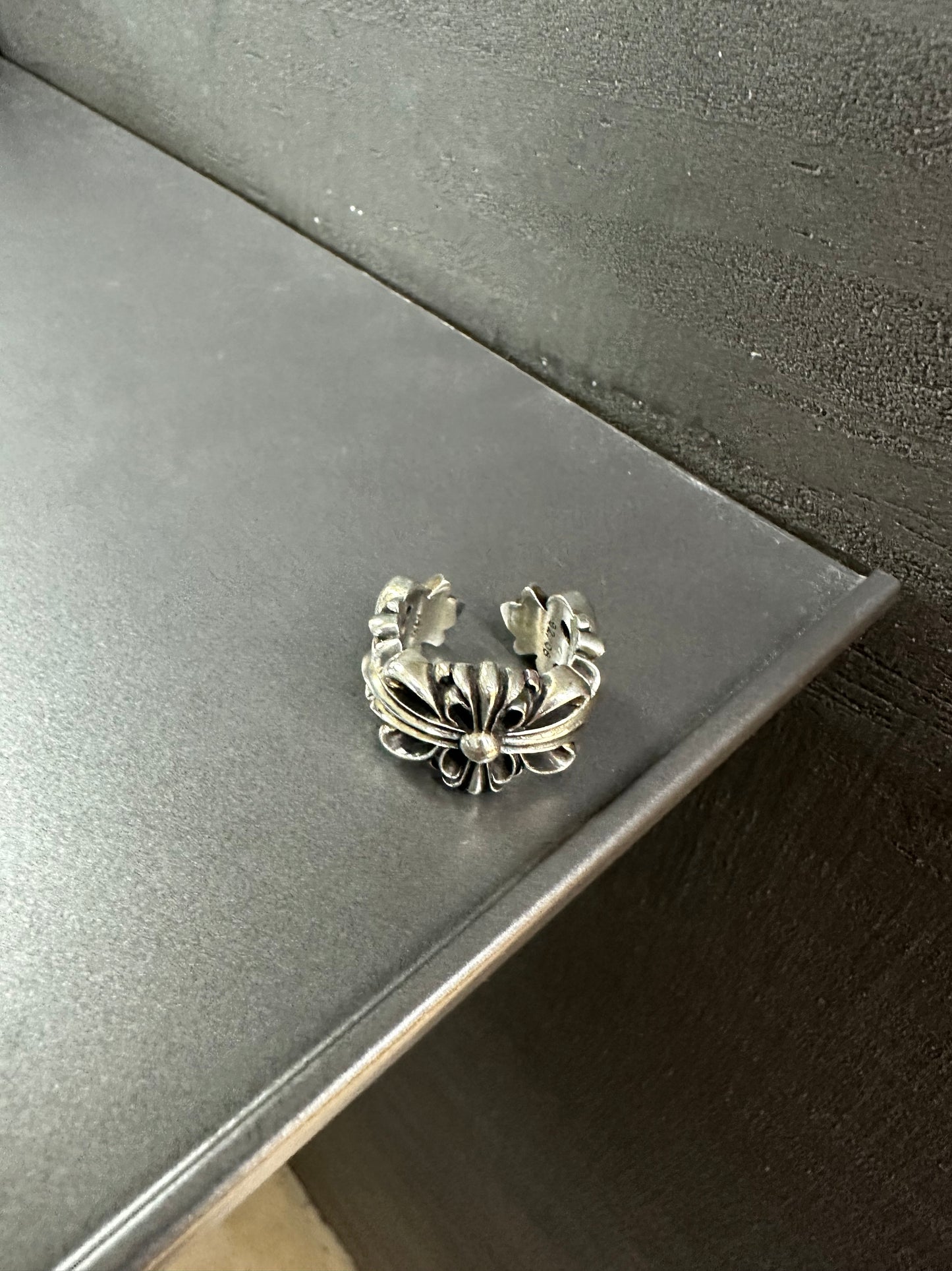 Chrome Hearts Double Floral Cross Ring