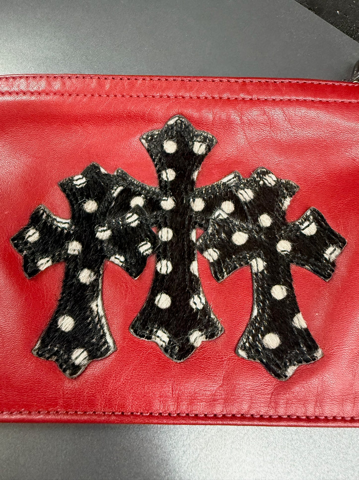 Chrome Hearts Triple Cross Zipper Change Purse (1 of 1)
