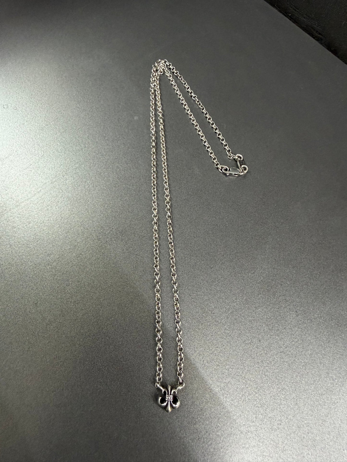 Chrome Hearts BS Fleur Pendant Necklace 45cm