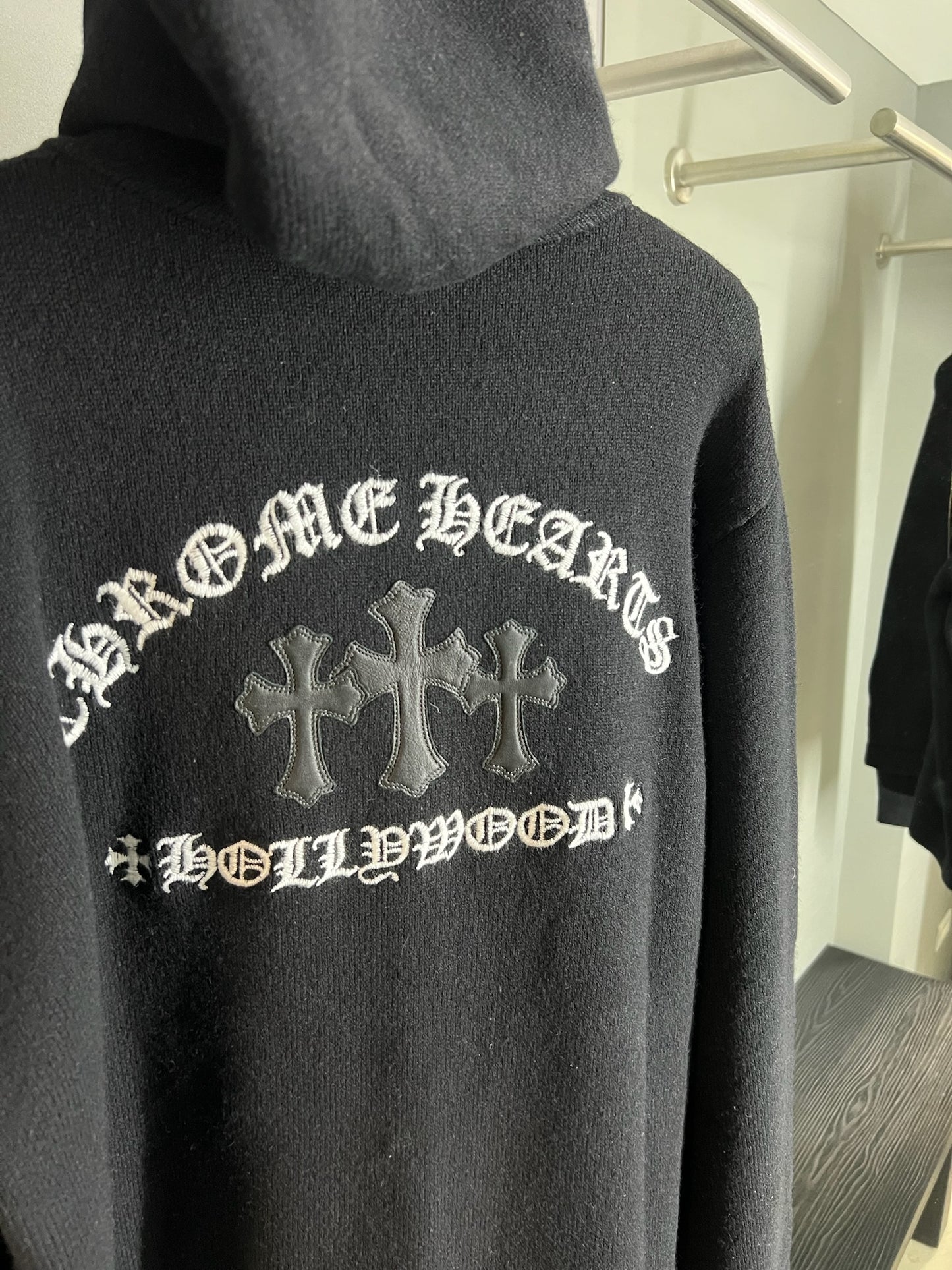Chrome Hearts Triple Cross Cemetery Cashmere Zip-up