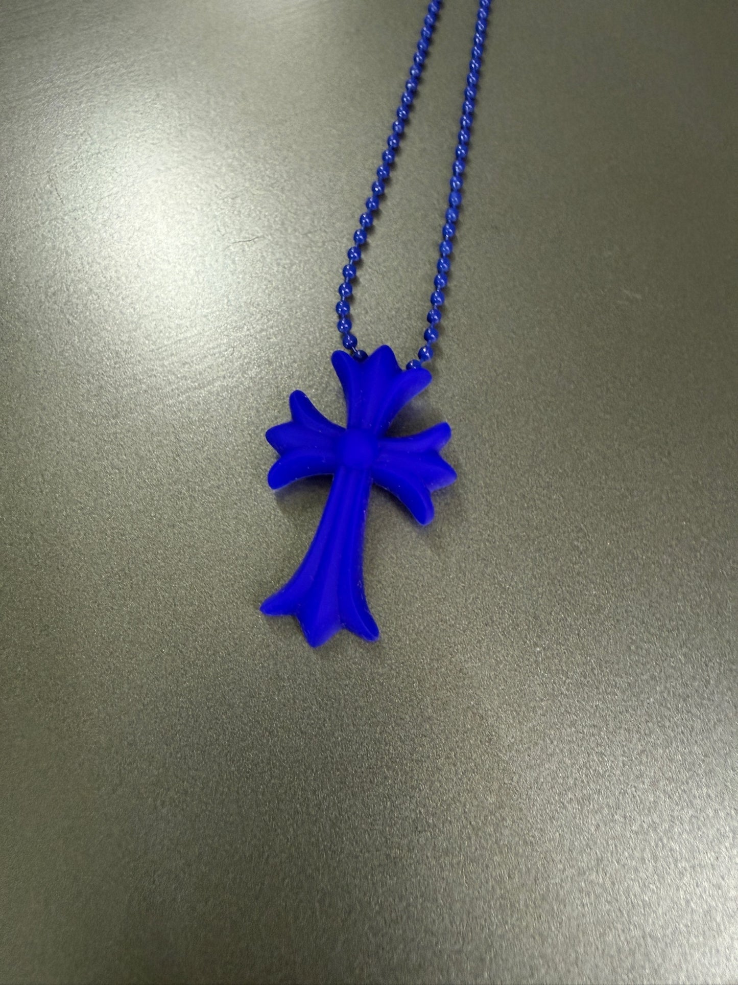 Chrome Hearts Silicon Cross Necklace