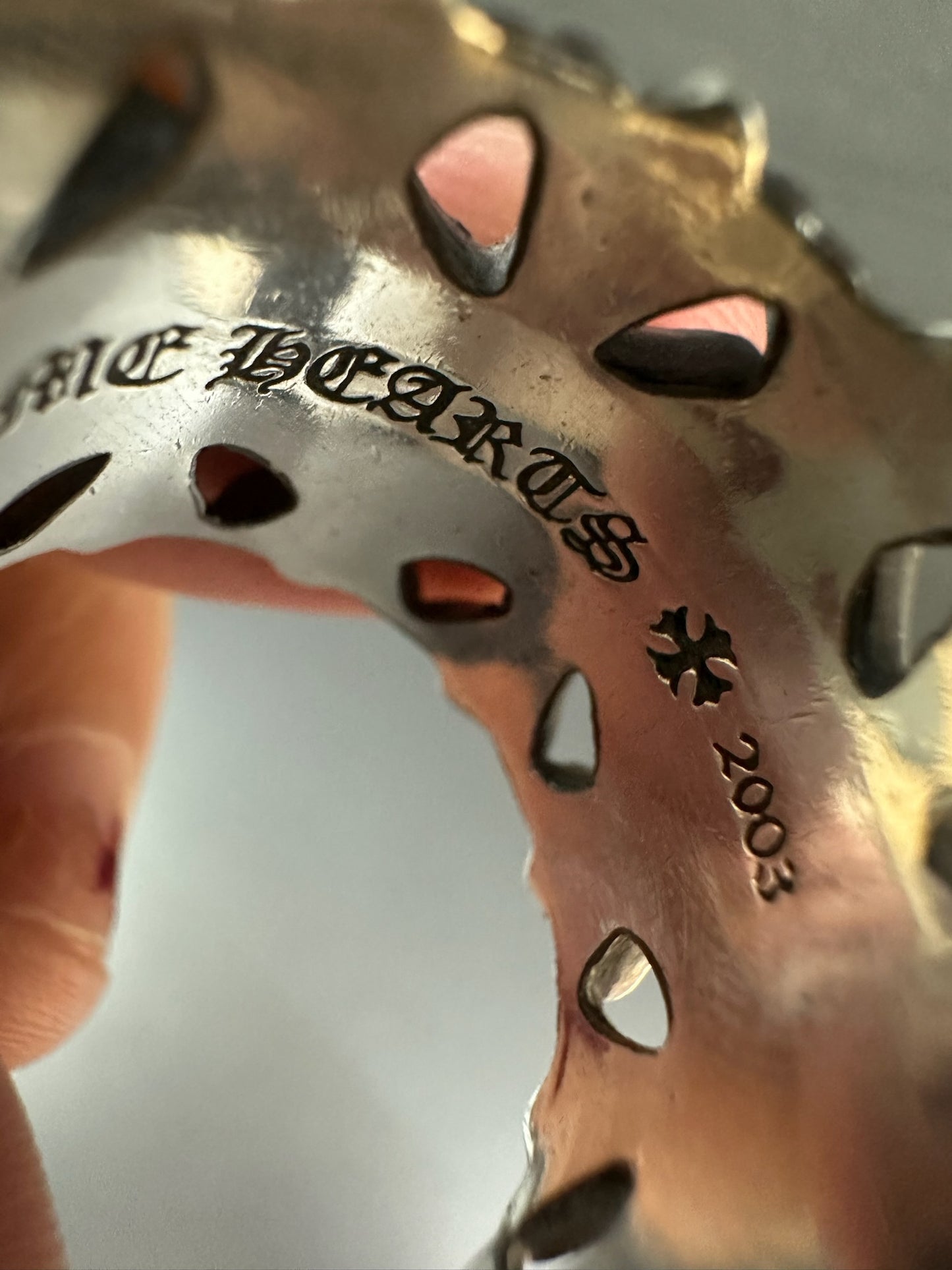 Chrome Hearts cemetery cross ring