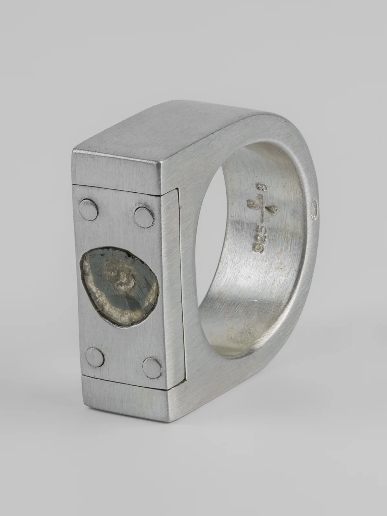 Parts Of Four Plate Ring Single (0.2 CT, Diamond Slab, 9mm, MA+DIA)
