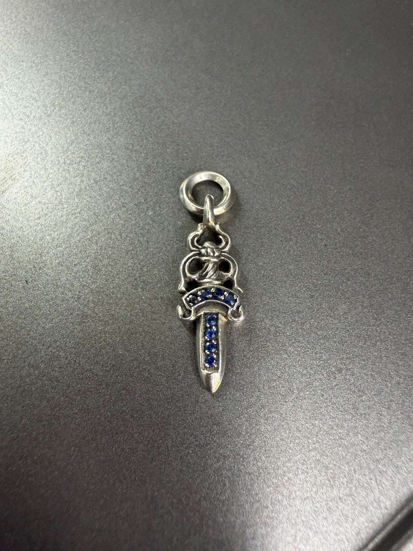 Chrome Hearts Sapphire Dagger Pendant