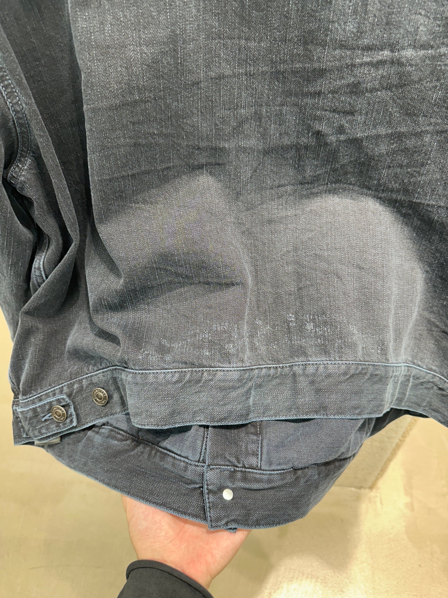 Balenciaga Off-shoulder Denim Jacket