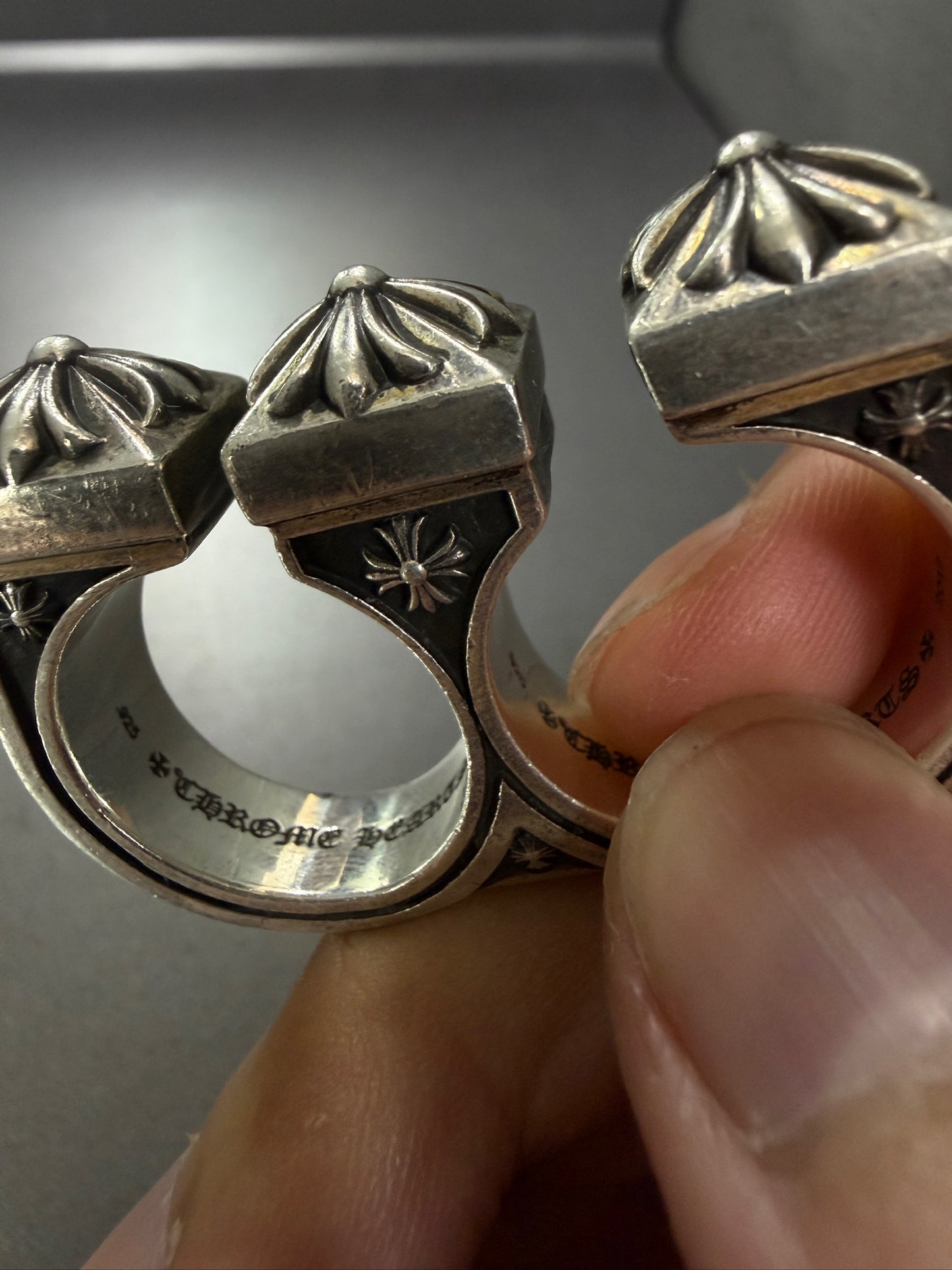 Chrome Hearts CH Plus Brass Knuckles Ring