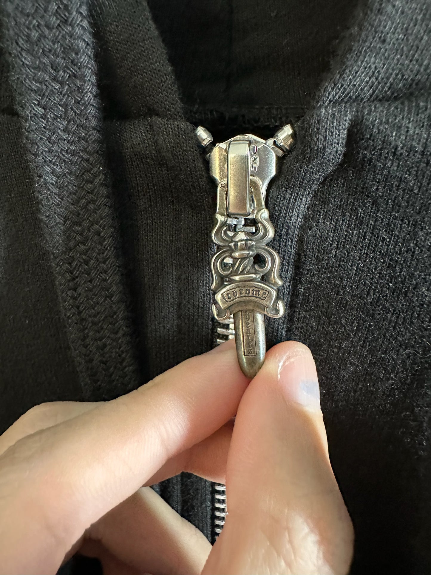 Chrome Hearts Scroll Logo Zip-up