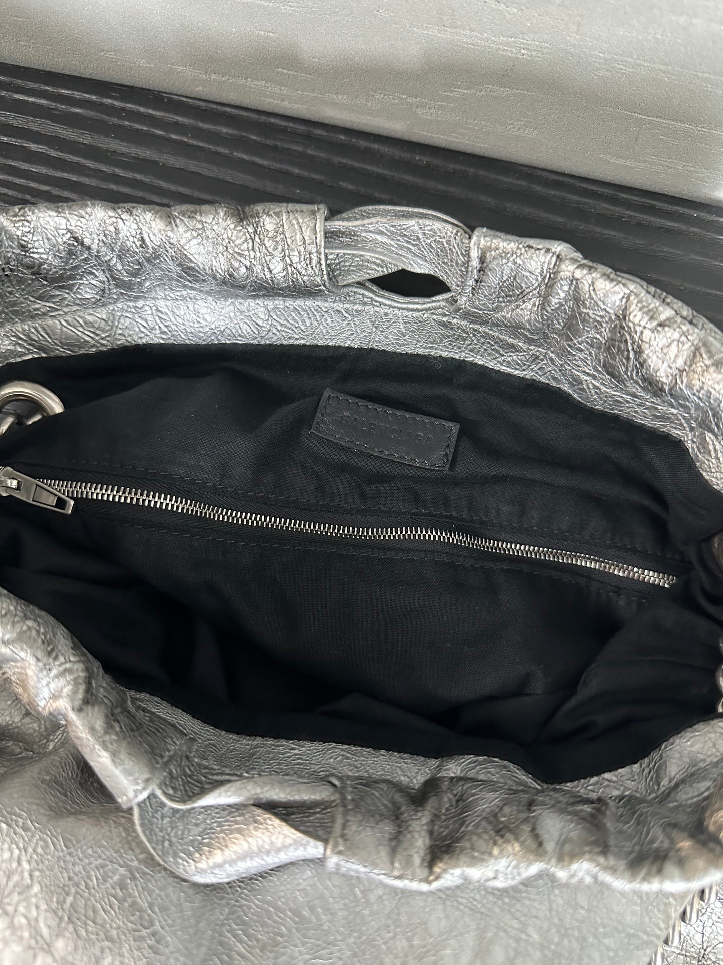 Balenciaga Crush leather crossbody bag