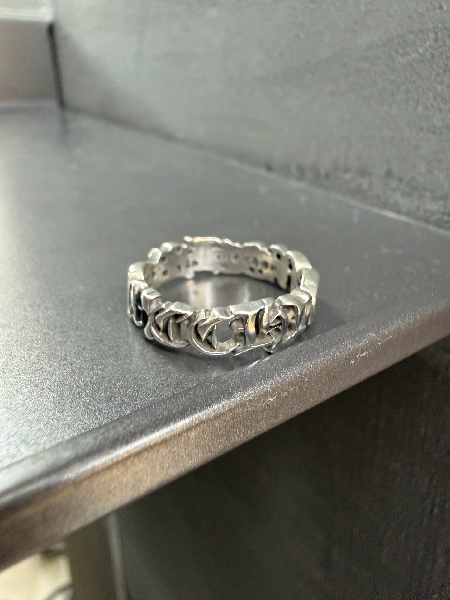 Chrome Hearts Script Band Ring