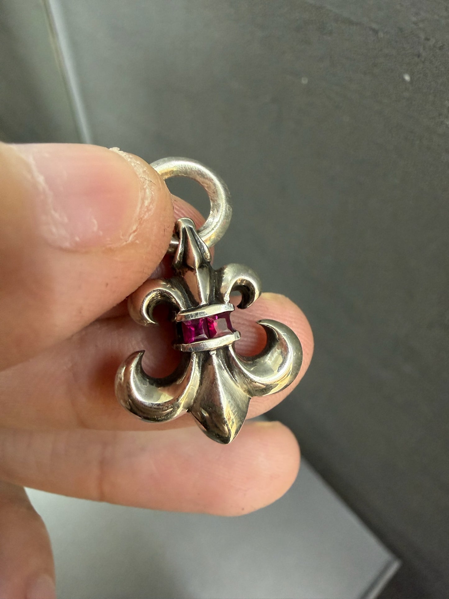 Chrome Hearts Pink Sapphire Fleur Pendant