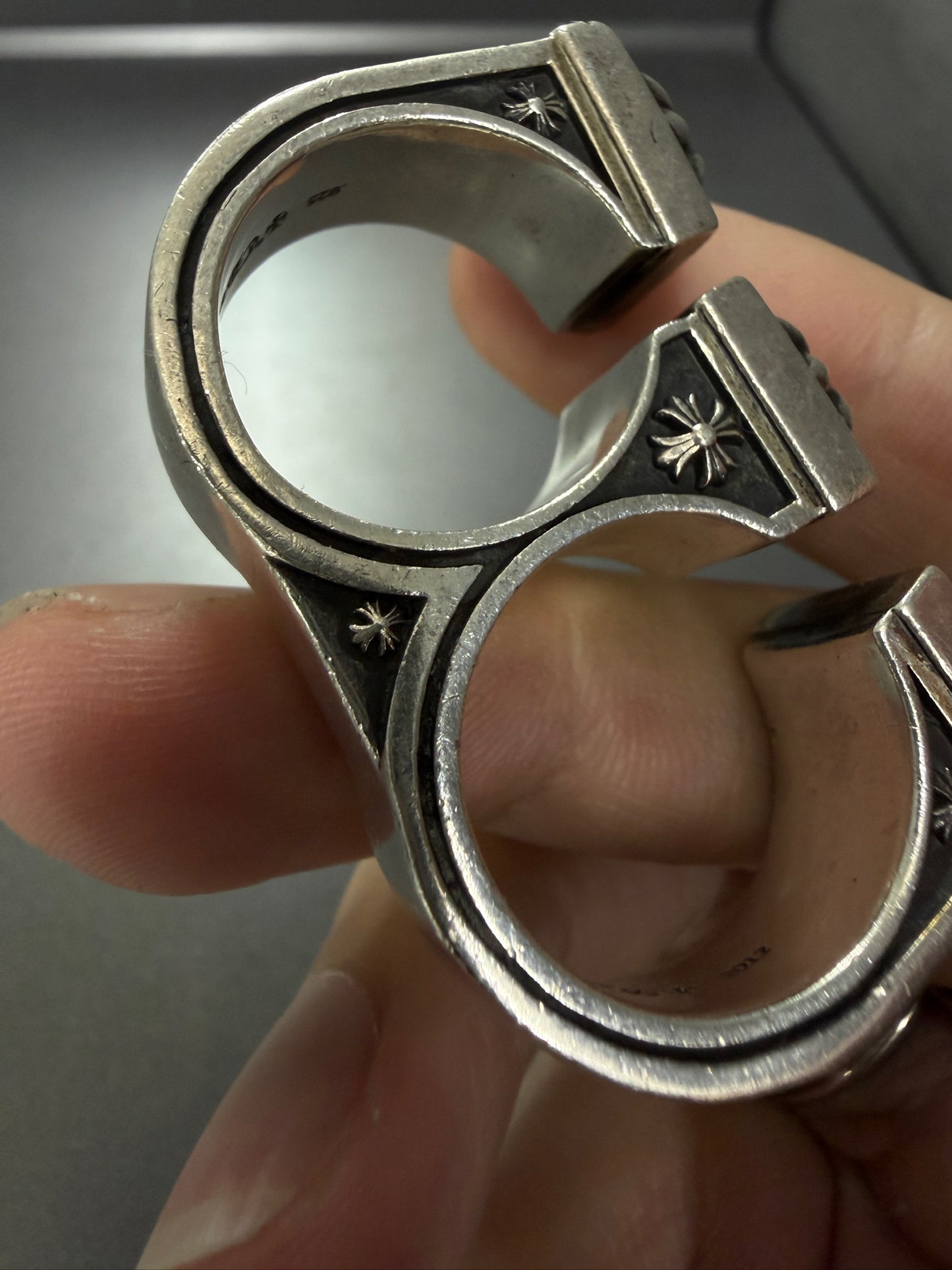 Chrome Hearts CH Plus Brass Knuckles Ring