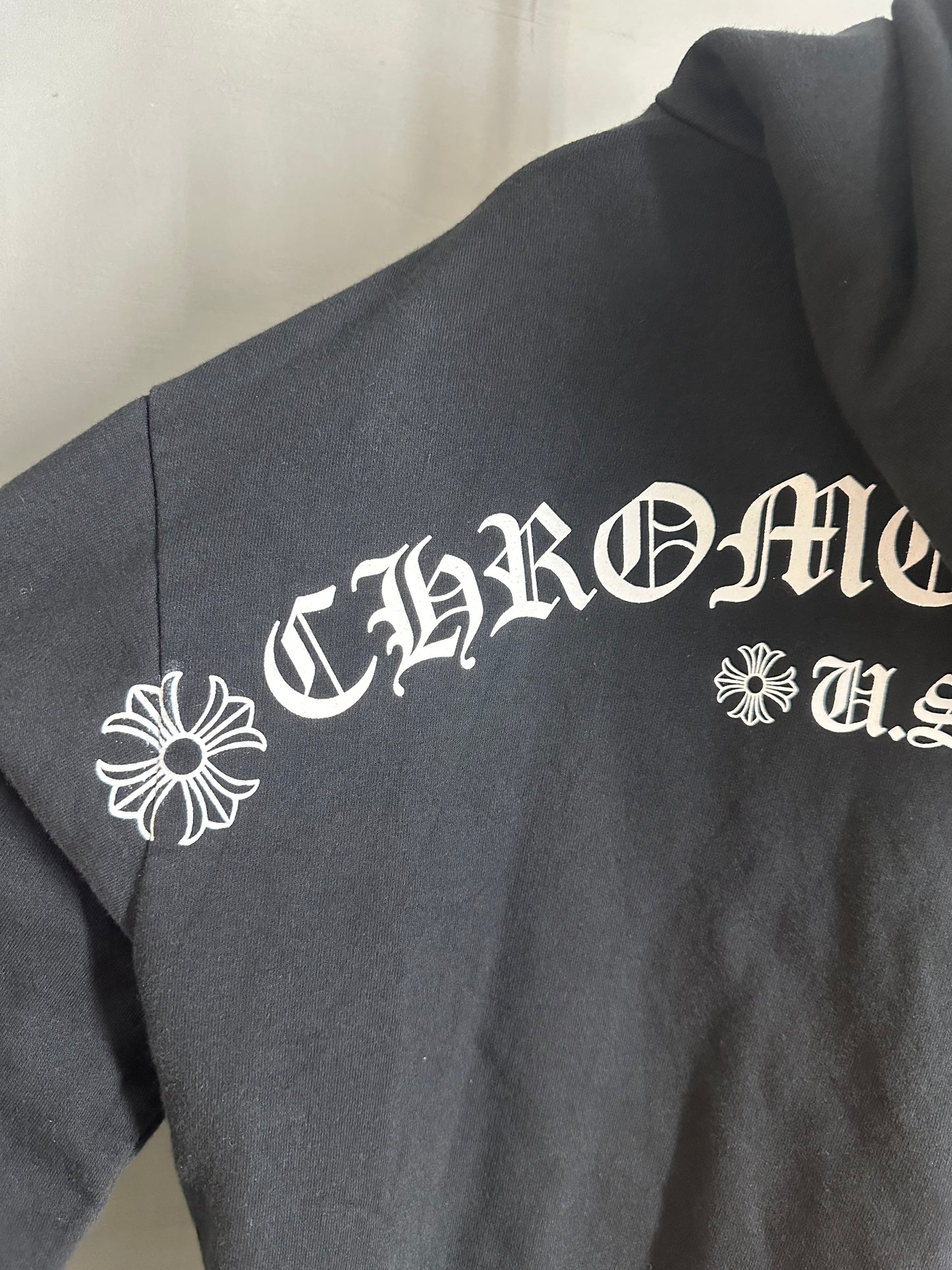 Chrome Hearts T Bar Logo Zip-up Hoodie