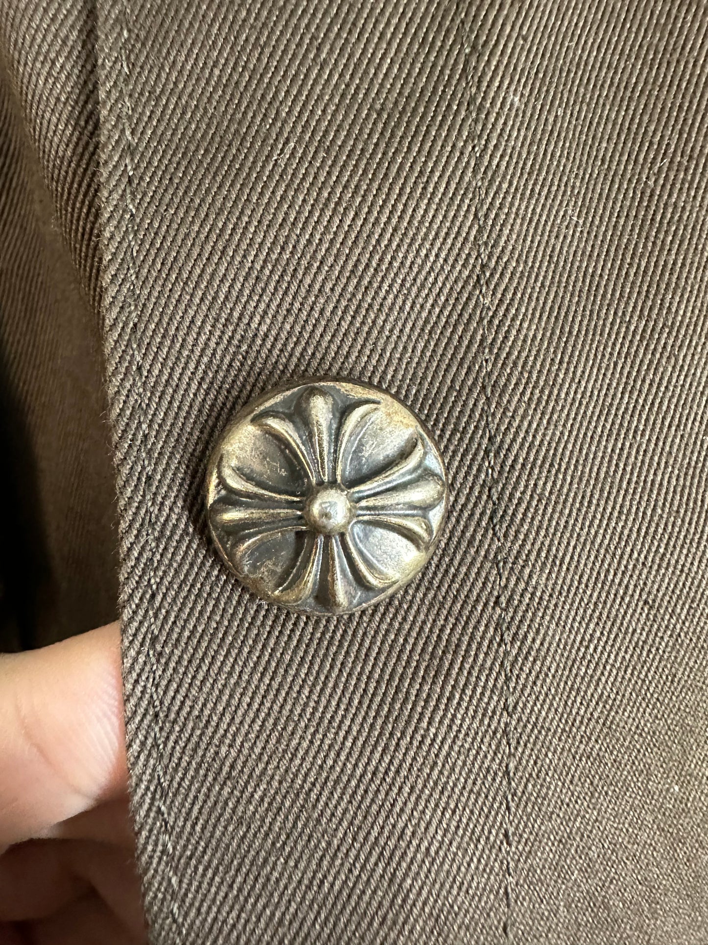 Chrome Hearts Camouflage & Orange Patch Work Dog Jacket