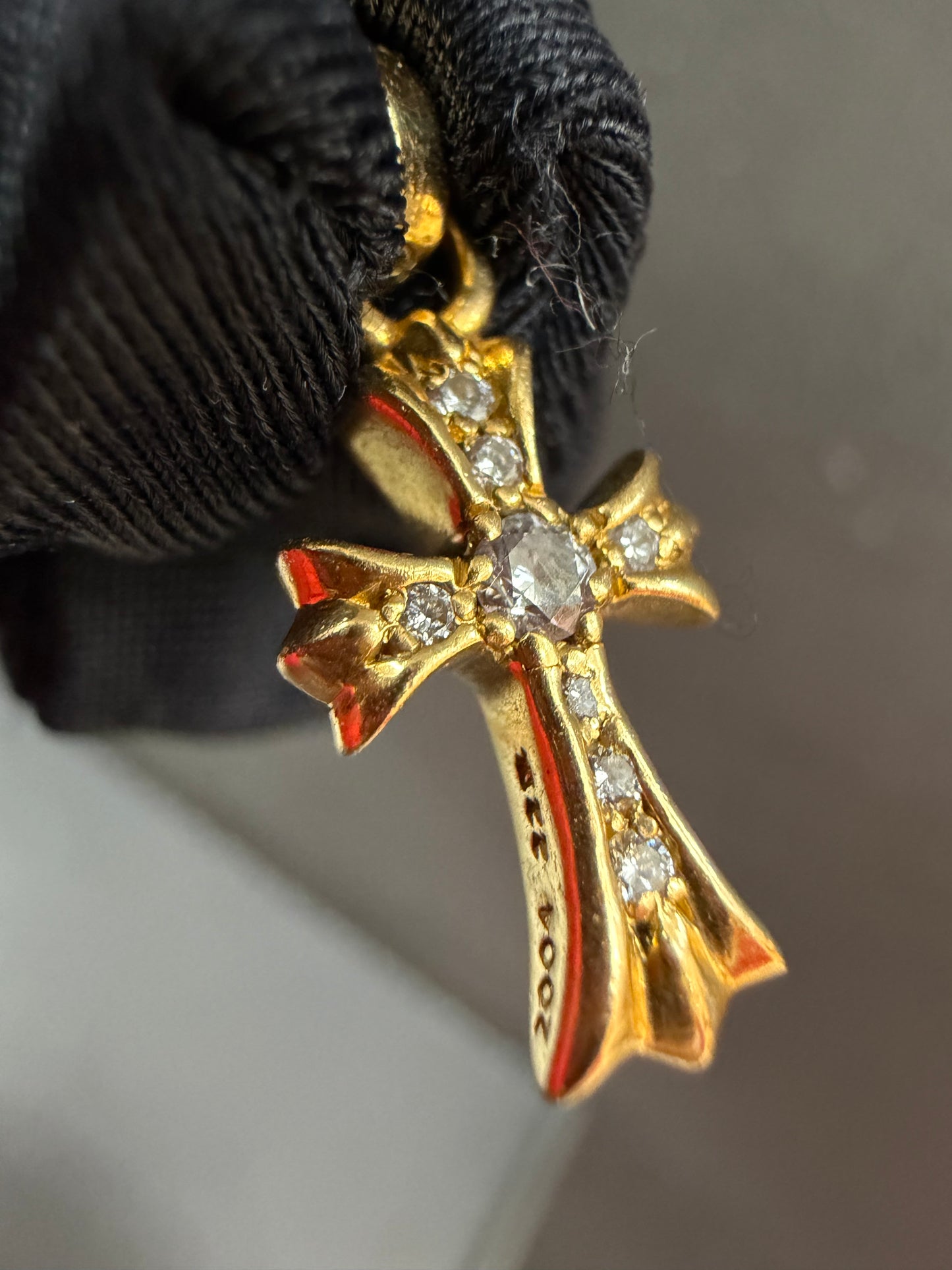 Chrome Hearts 22K Babyfat BBF Pendant with Diamonds