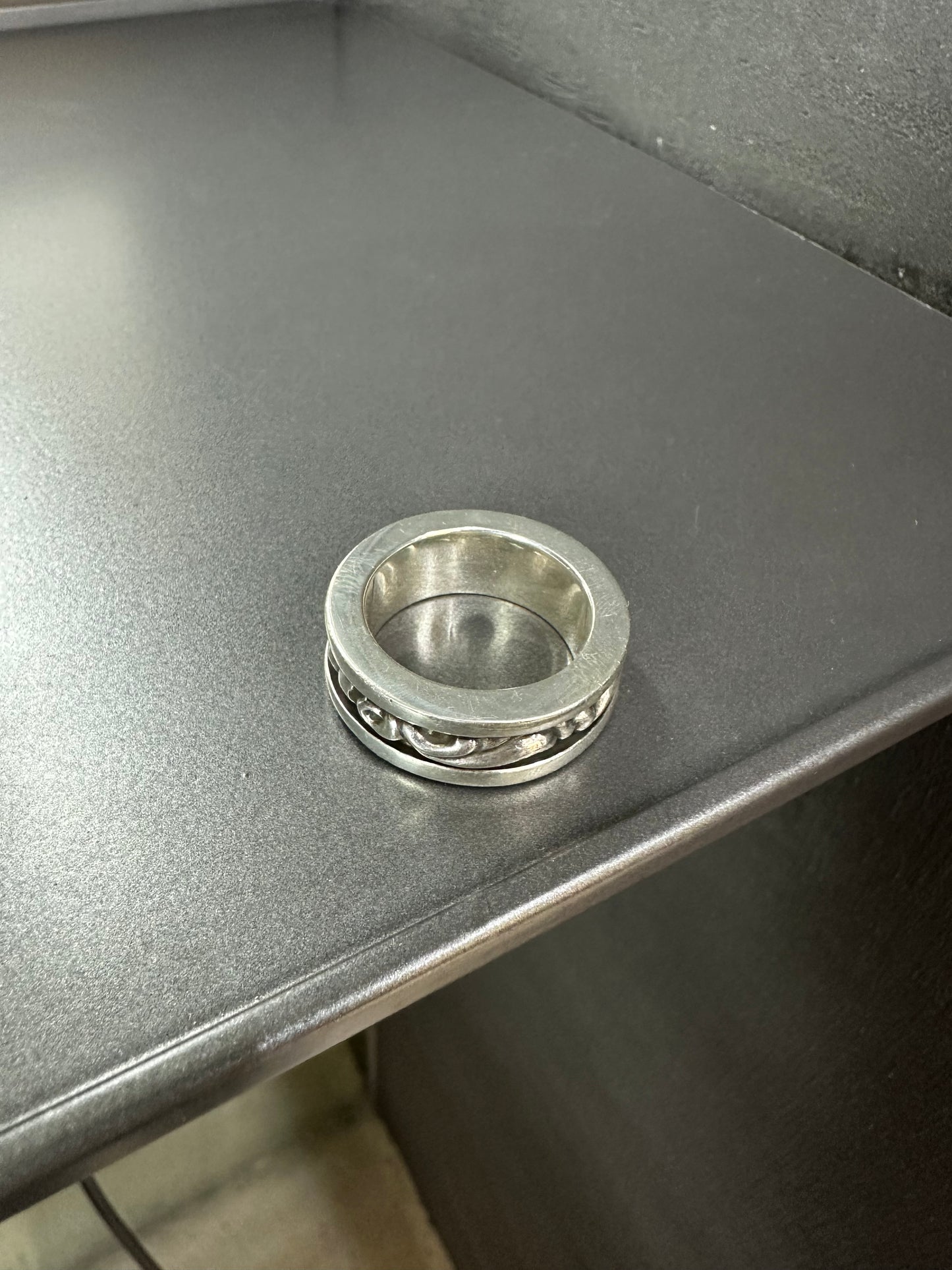 Chrome Hearts Spinner Scroll Ring