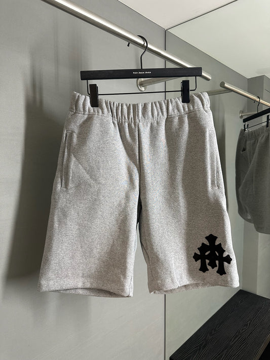 Chrome Hearts Triple Cross Patch Sweat Shorts