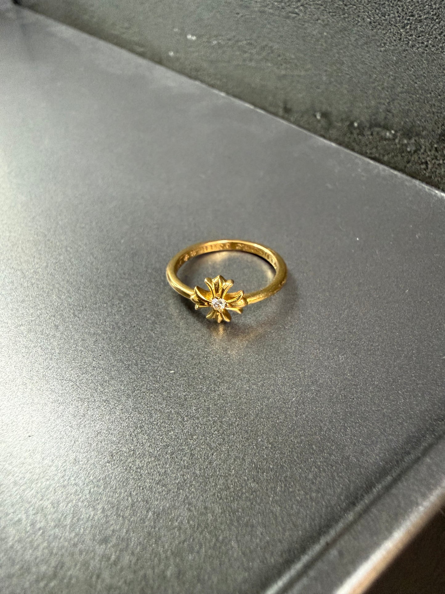 Chrome Hearts 22k Bubblegum Ring with diamond