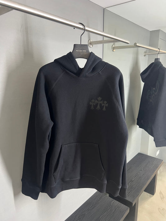 Chrome Hearts Cemetery Triple Cross Patch Hoodie