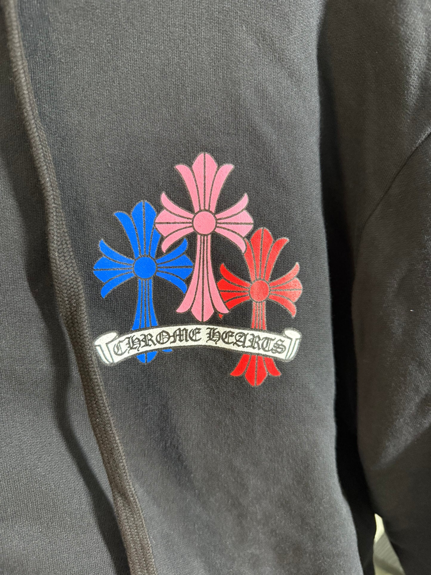 Chrome Hearts Multicolor Cemetery Cross Zip Up Hoodie