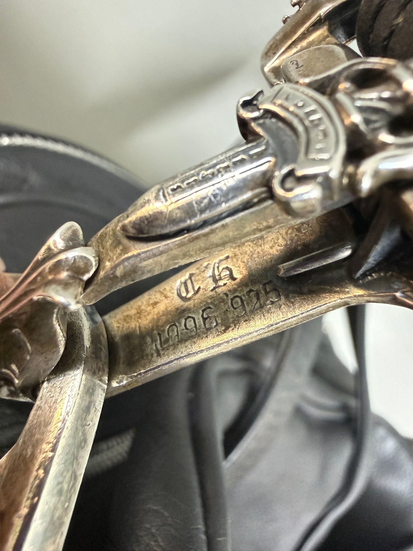 CHROME HEARTS Plain Mother's Bag Pouch Shoulder Boston