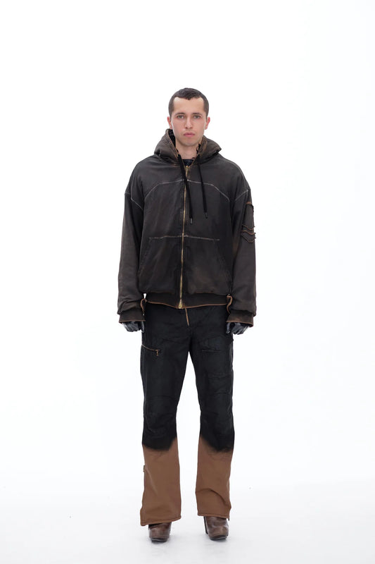 P.L.N. HOODIE WAXED JACKET