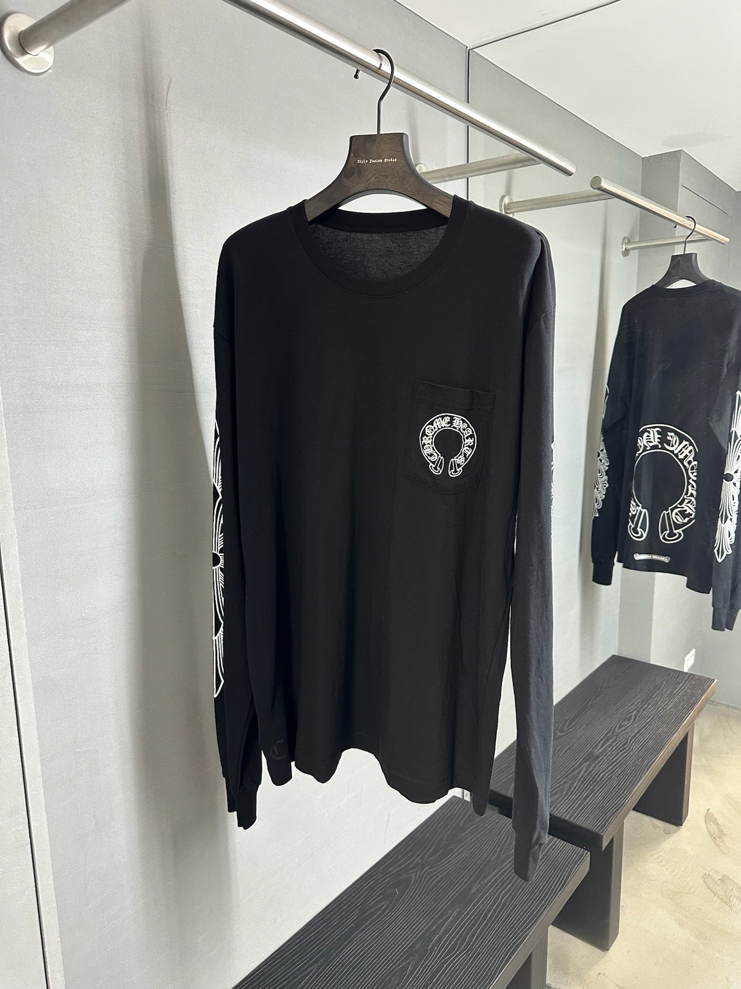 Chrome Hearts Horseshoe Floral Long Sleeve