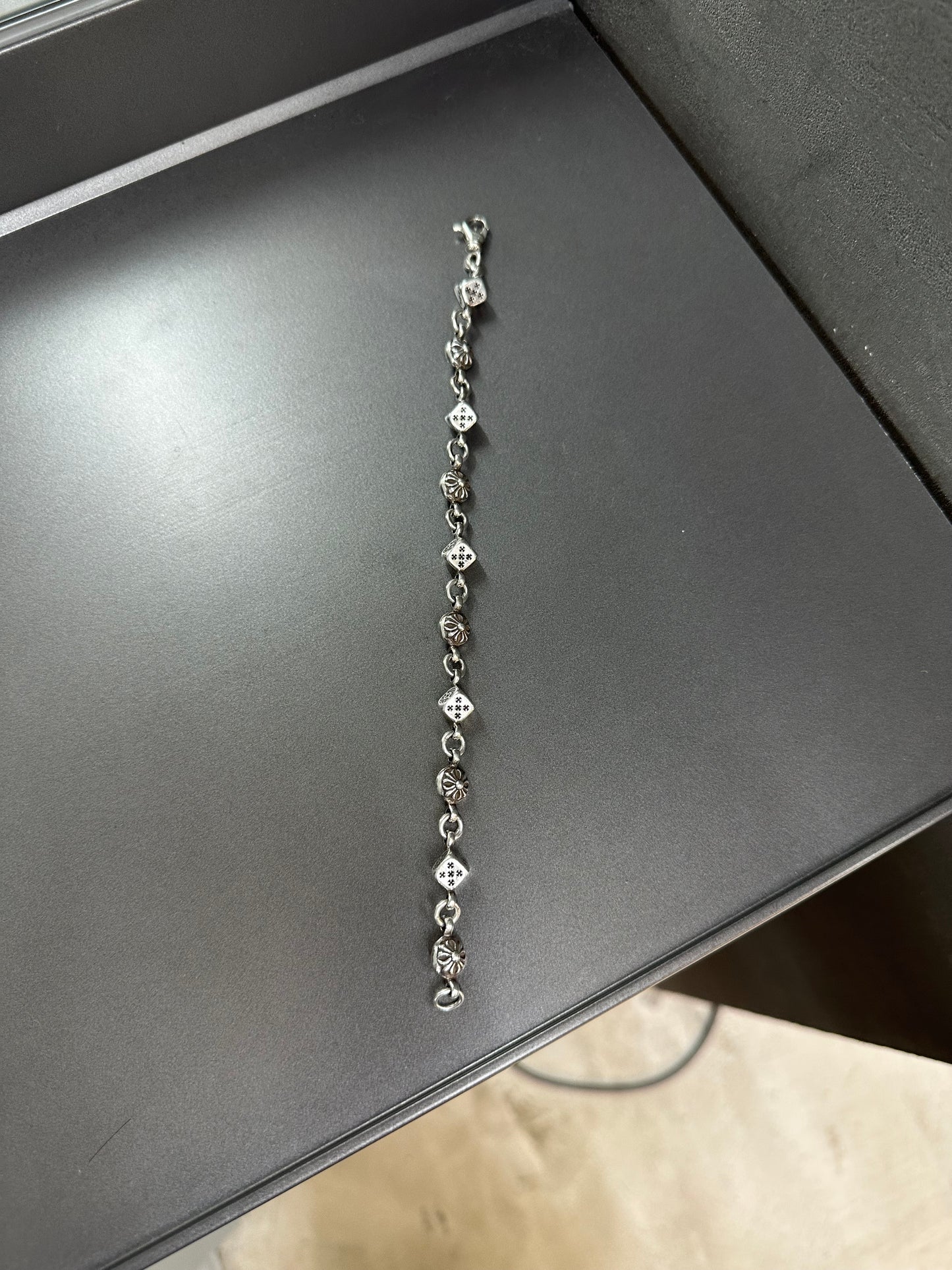 Chrome Hearts Dice Bracelet 10 Link