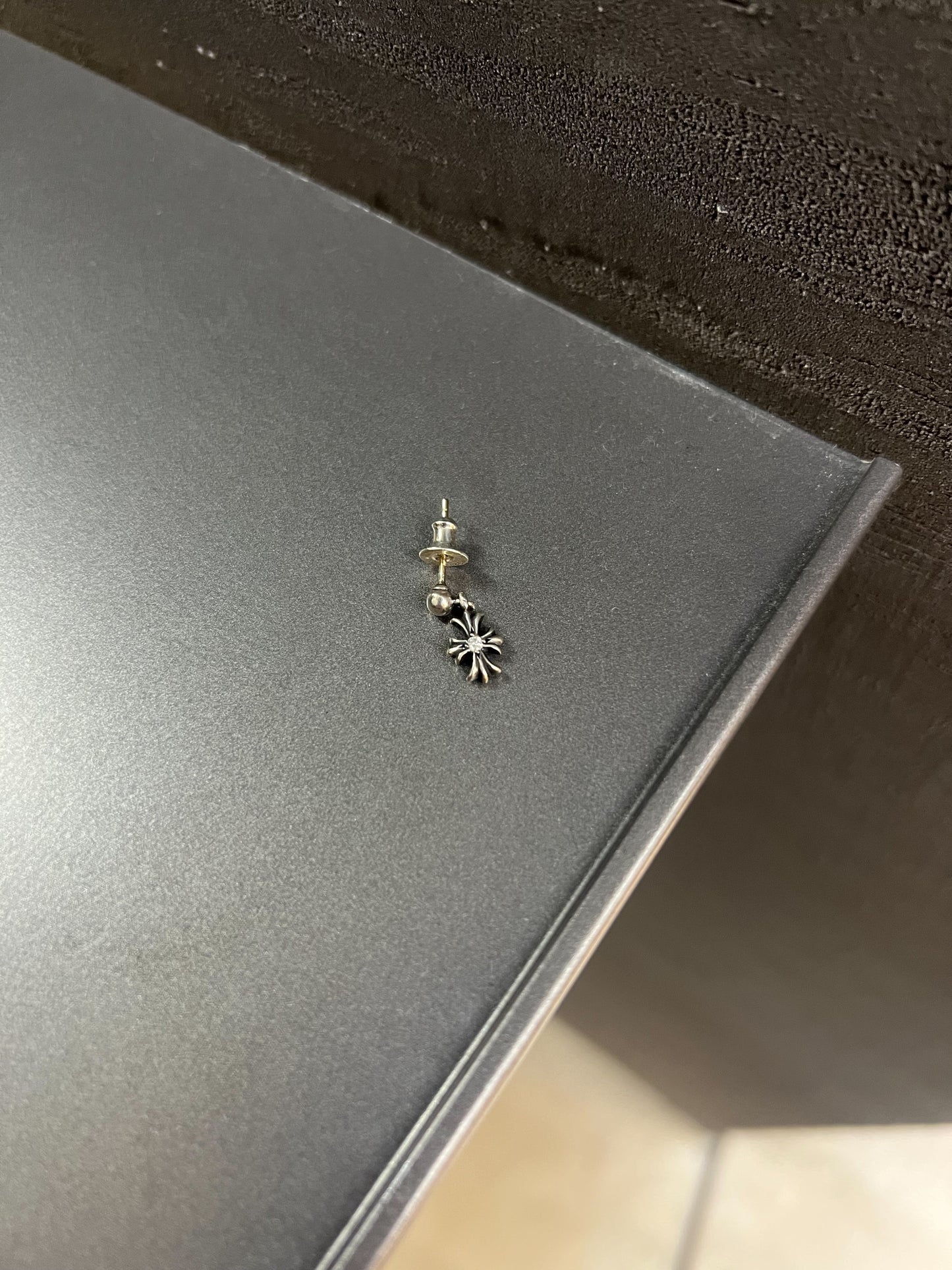 Chrome Hearts Tiny E Earring with Diamond