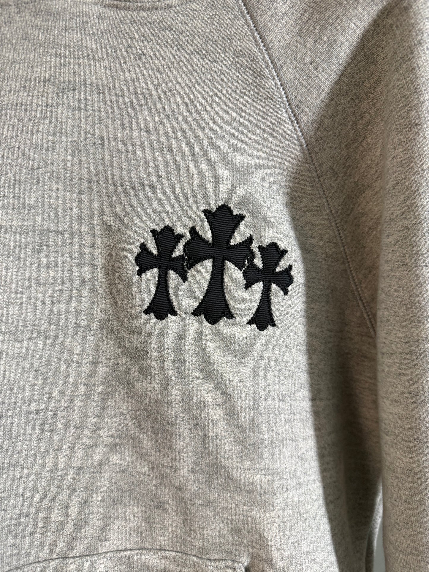 Chrome Hearts Triple Cross EmbroideredHoodie