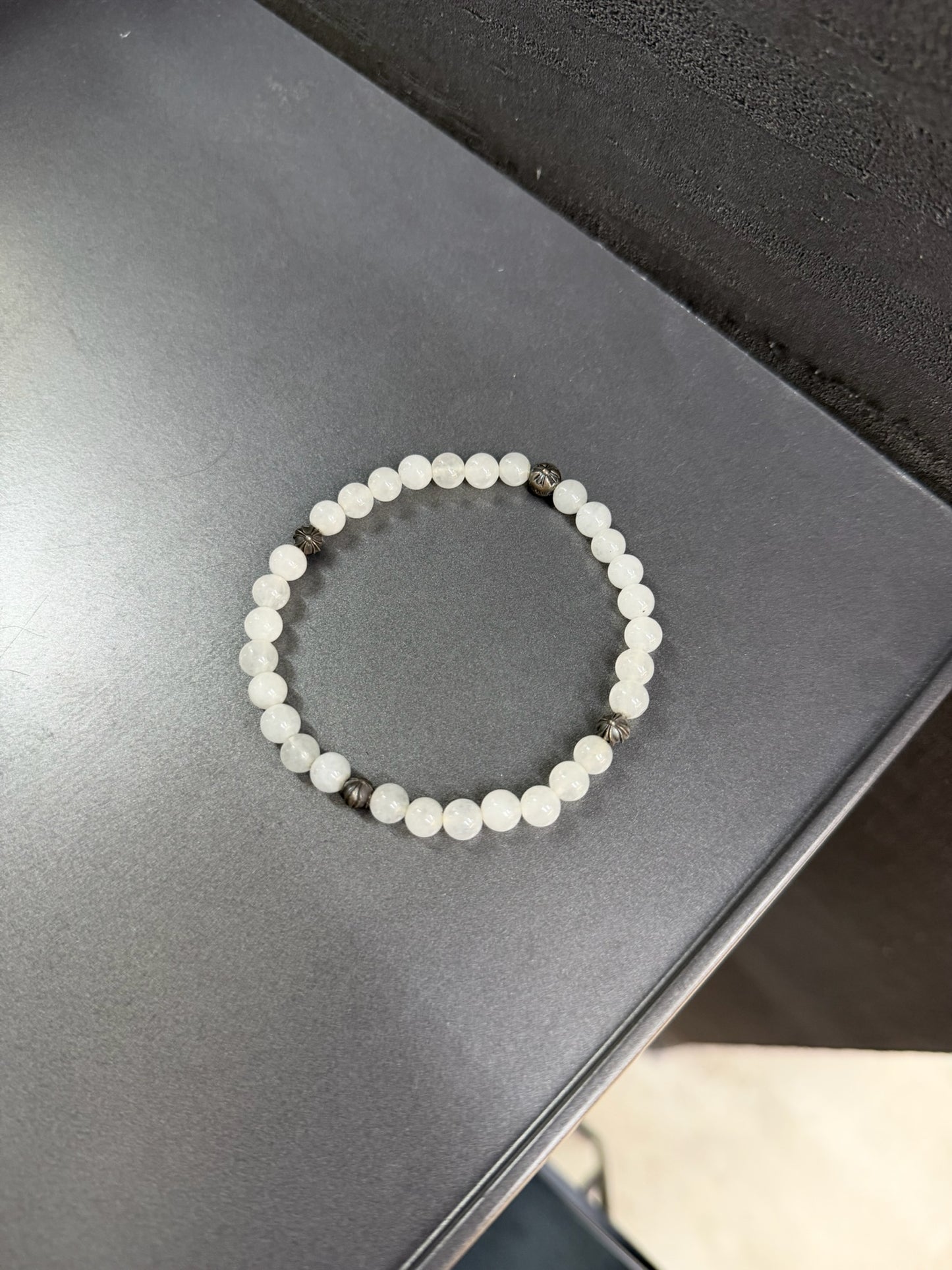 Chrome Hearts Cross Ball 6mm Beaded Bracelet
