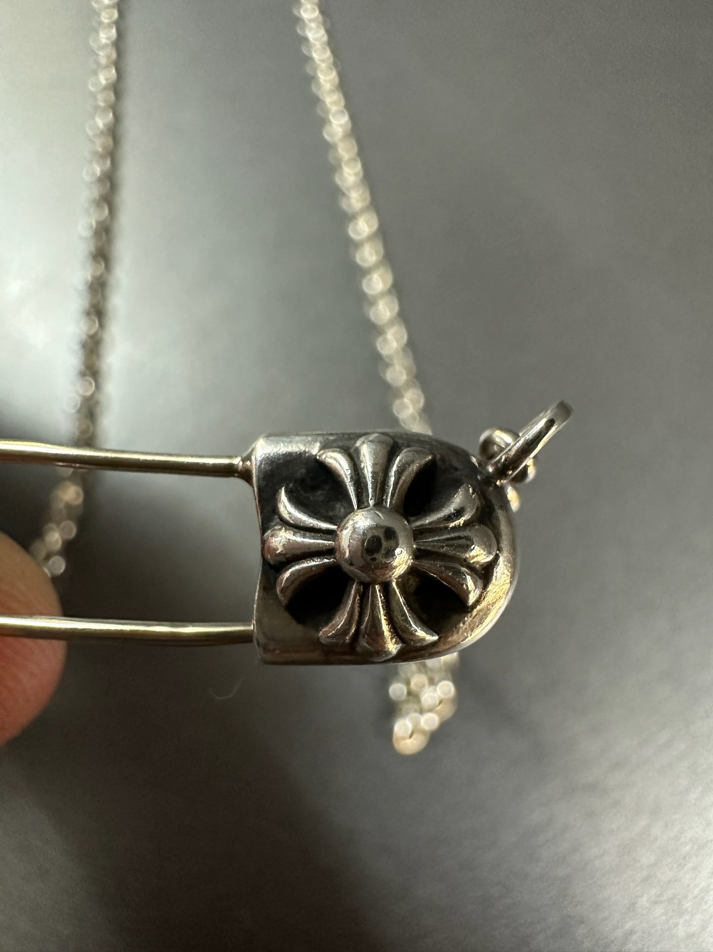 Chrome Hearts Safety Pin Necklace 50cm