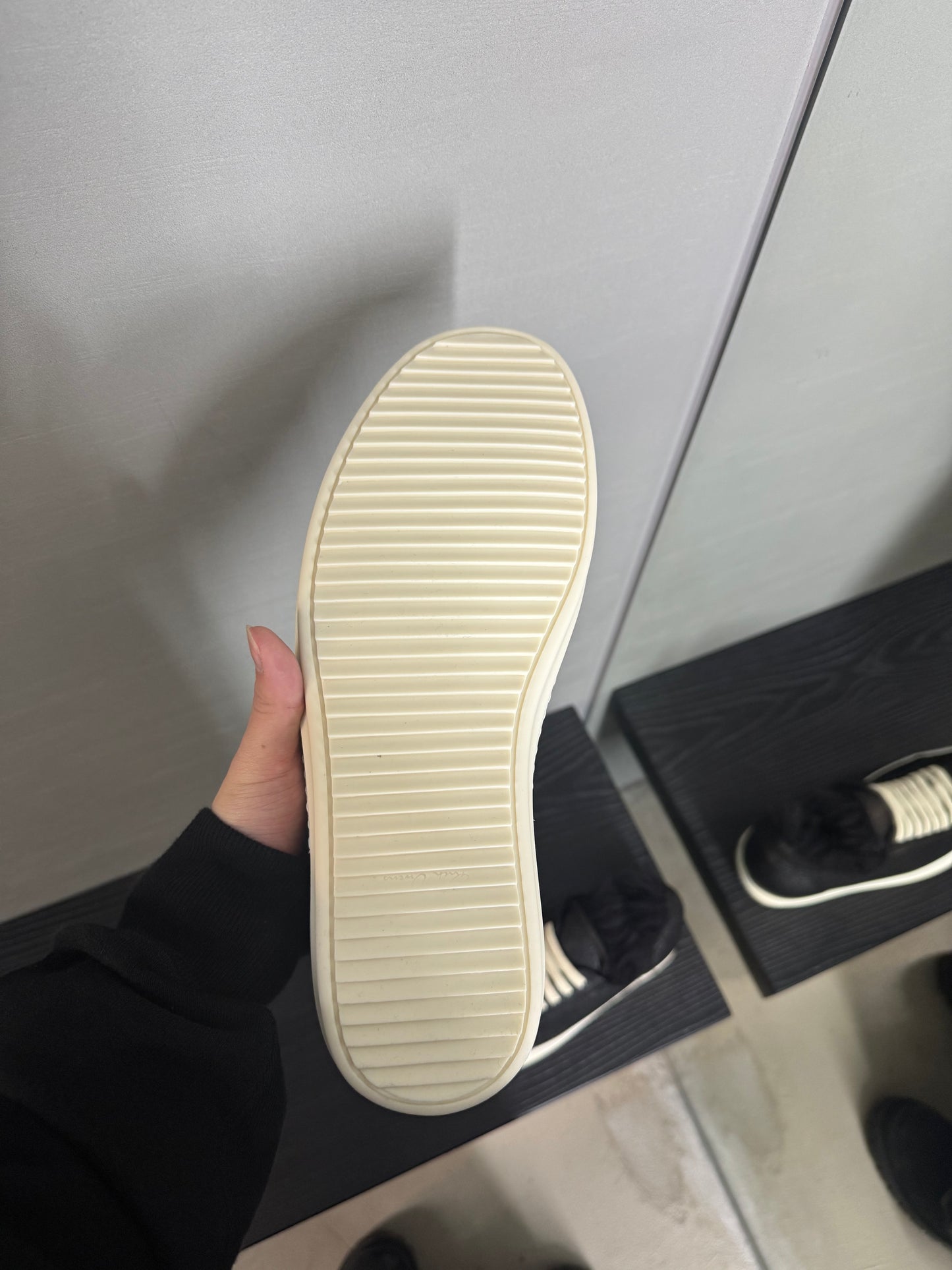 Rick Owens minimal vintage sneakers