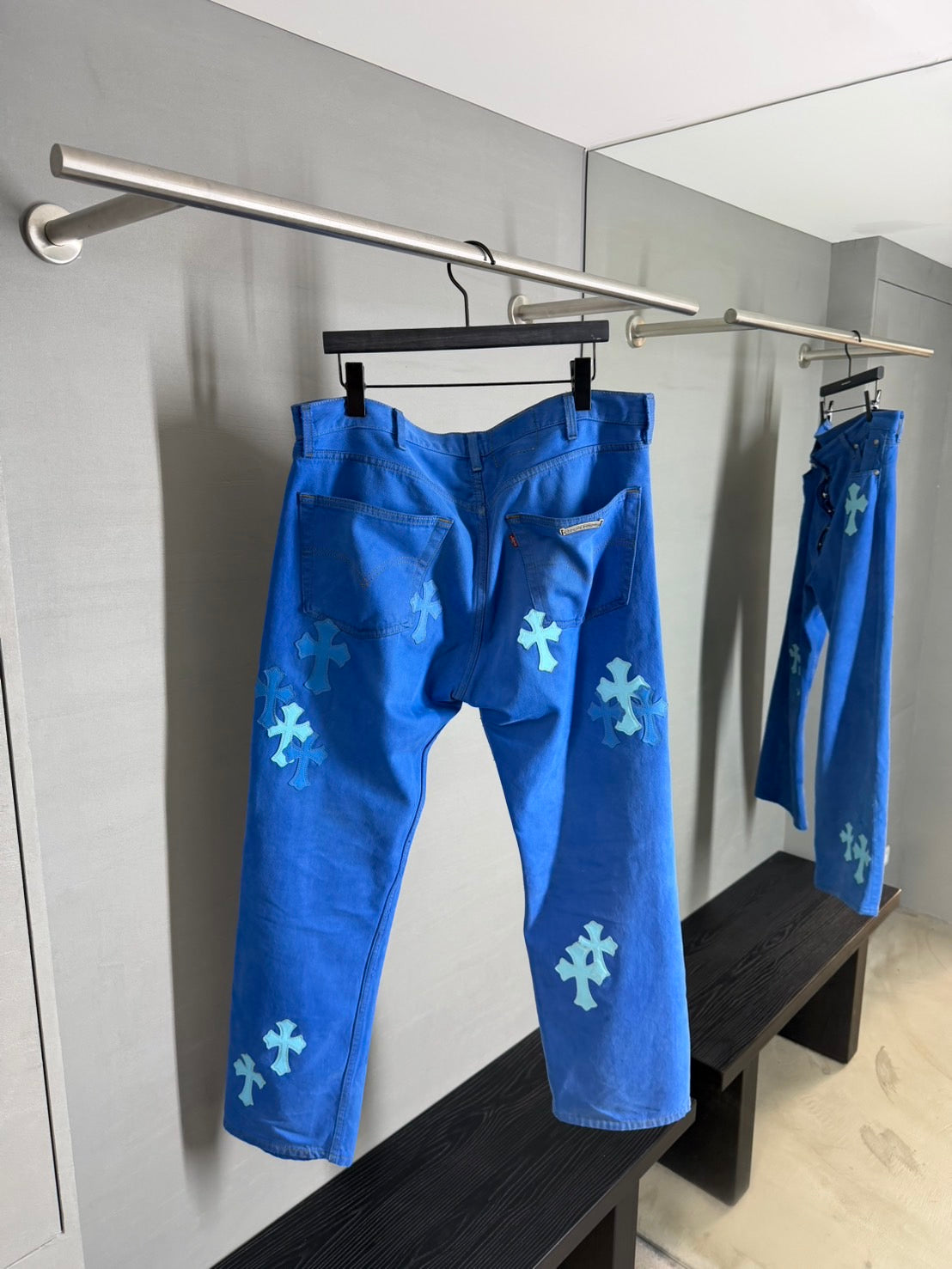 Chrome Hearts Cross Patch London Exclusive 501 Jeans