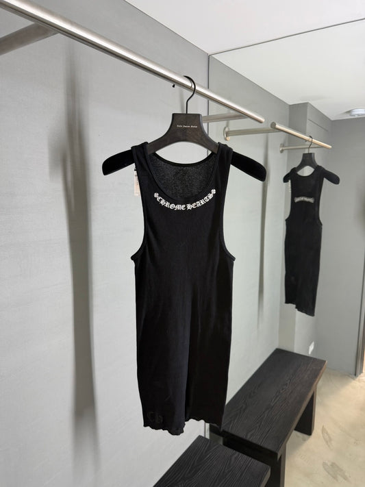 Chrome Hearts Neck Logo Scroll Tank Top