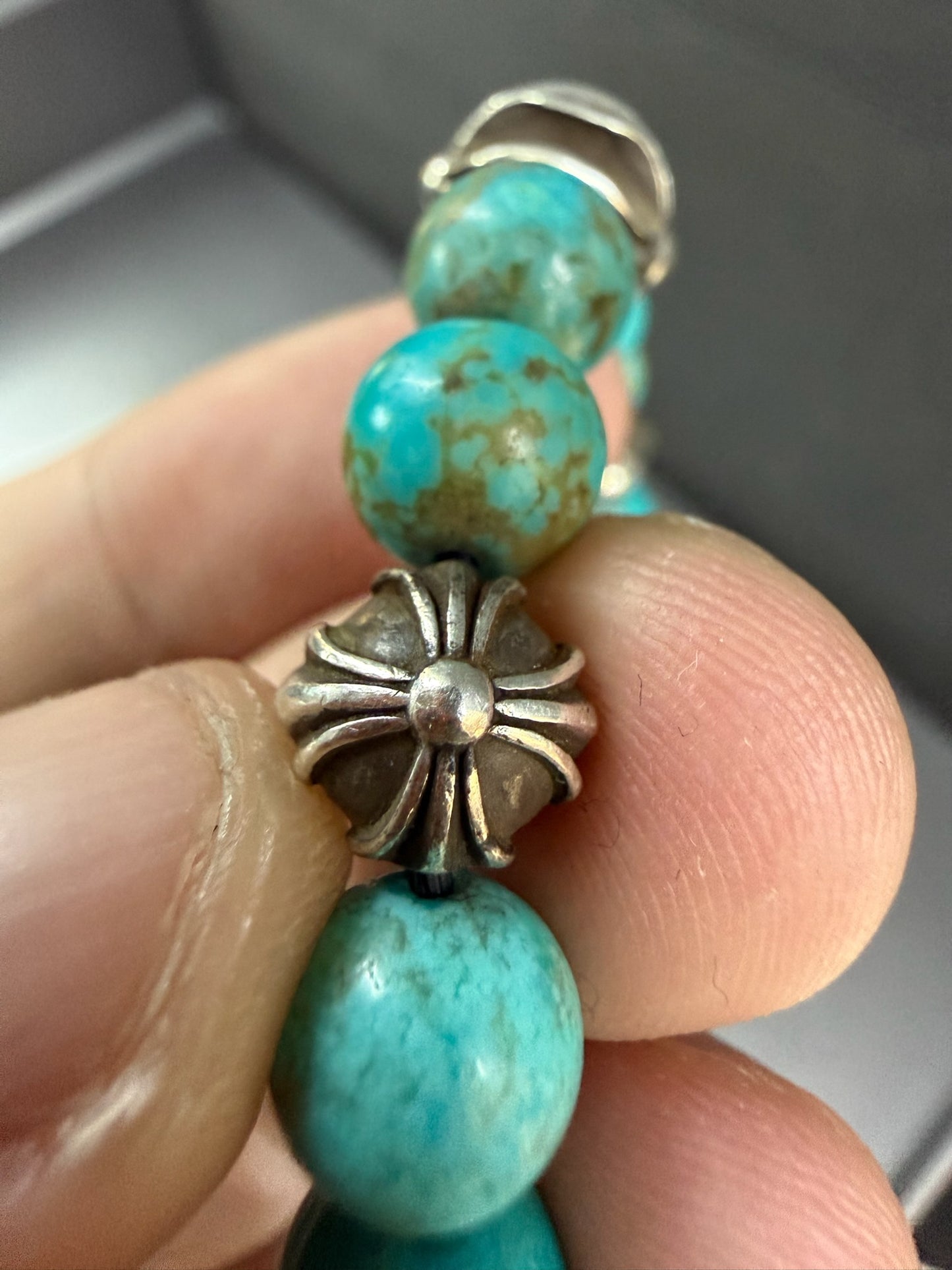 Chrome Hearts Turquoise Bead Bracelet
