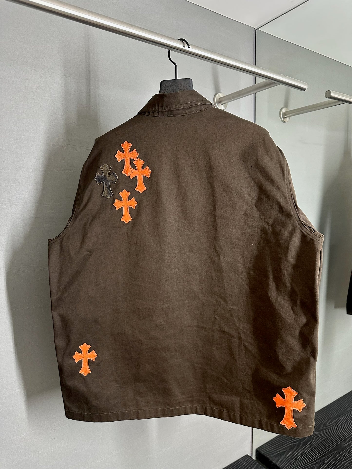 Chrome Hearts Cross Patch Work Dog Jacket