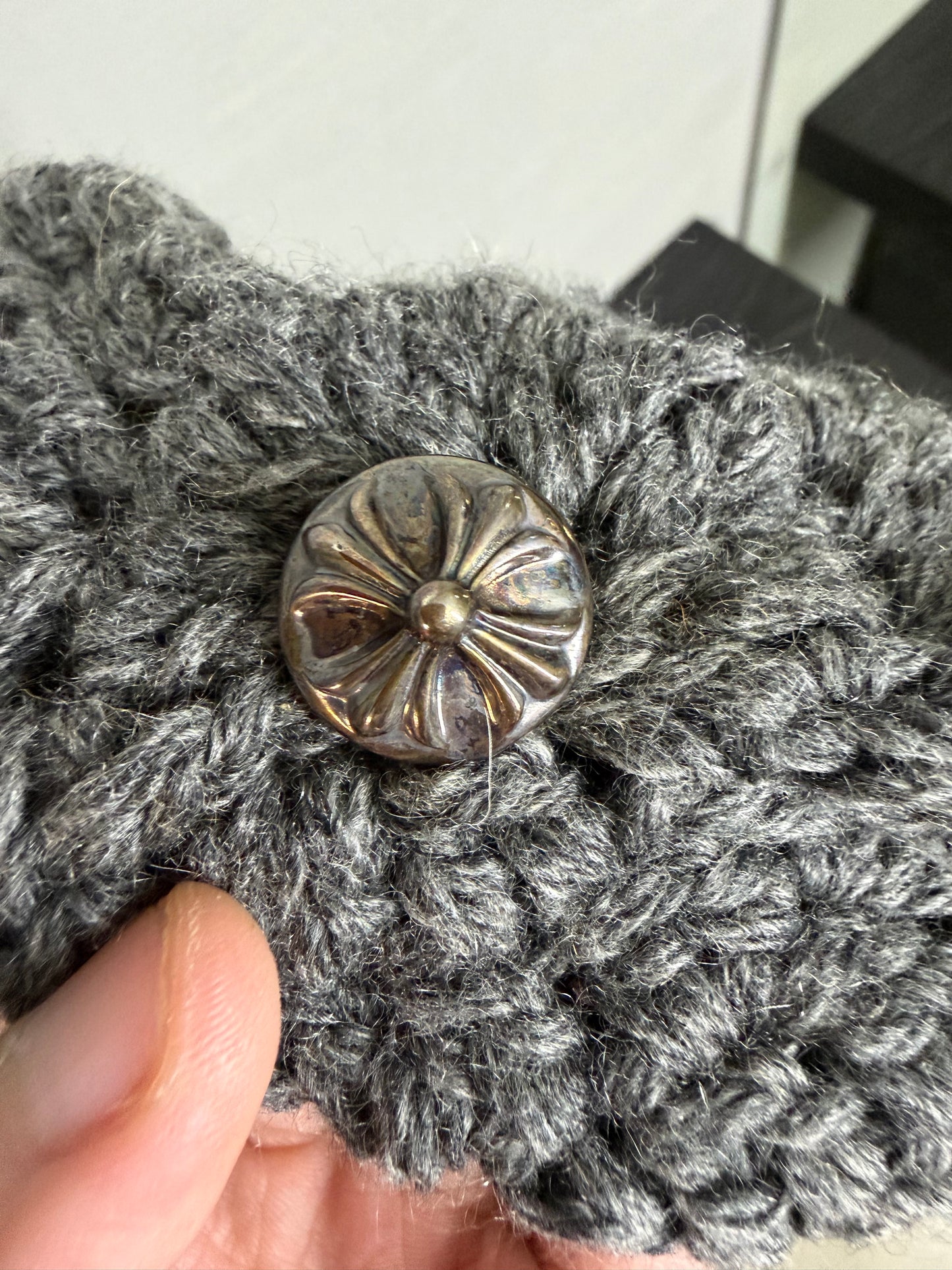 Chrome Hearts Chinchilla Fur Cashmere Beanie