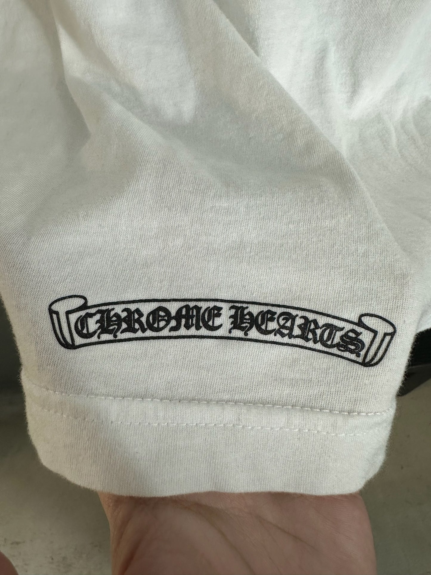 Chrome Hearts Scroll Logo Pocket T-Shirt