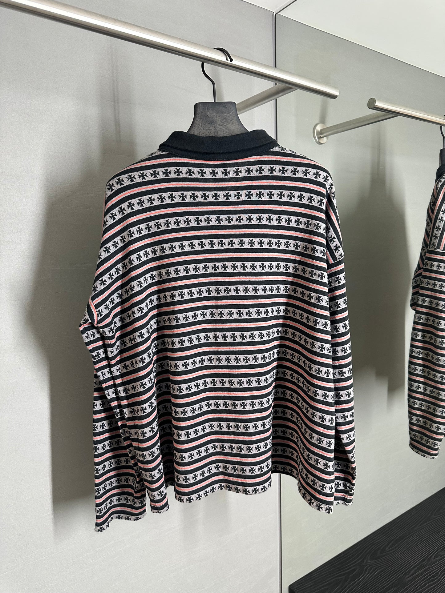 Chrome Hearts Matty Boy Chomper Rugby Long Sleeve Polo