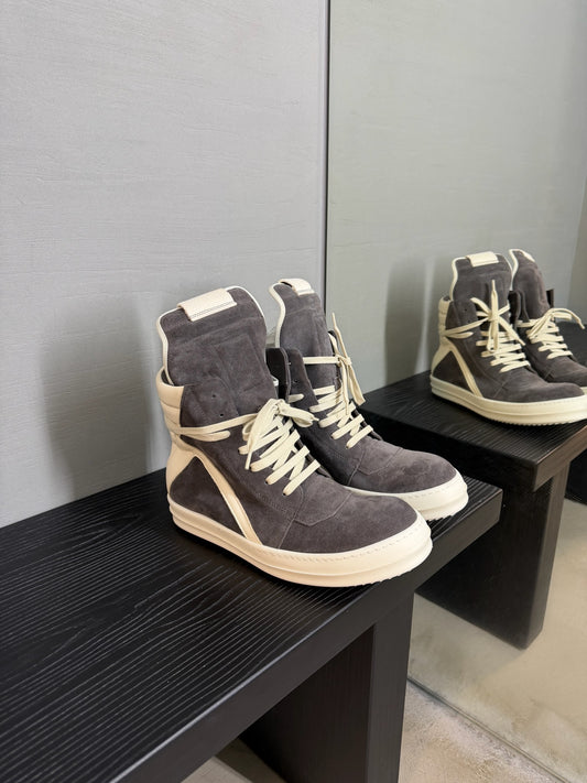 Rick Owens Geobasket suede sneakers