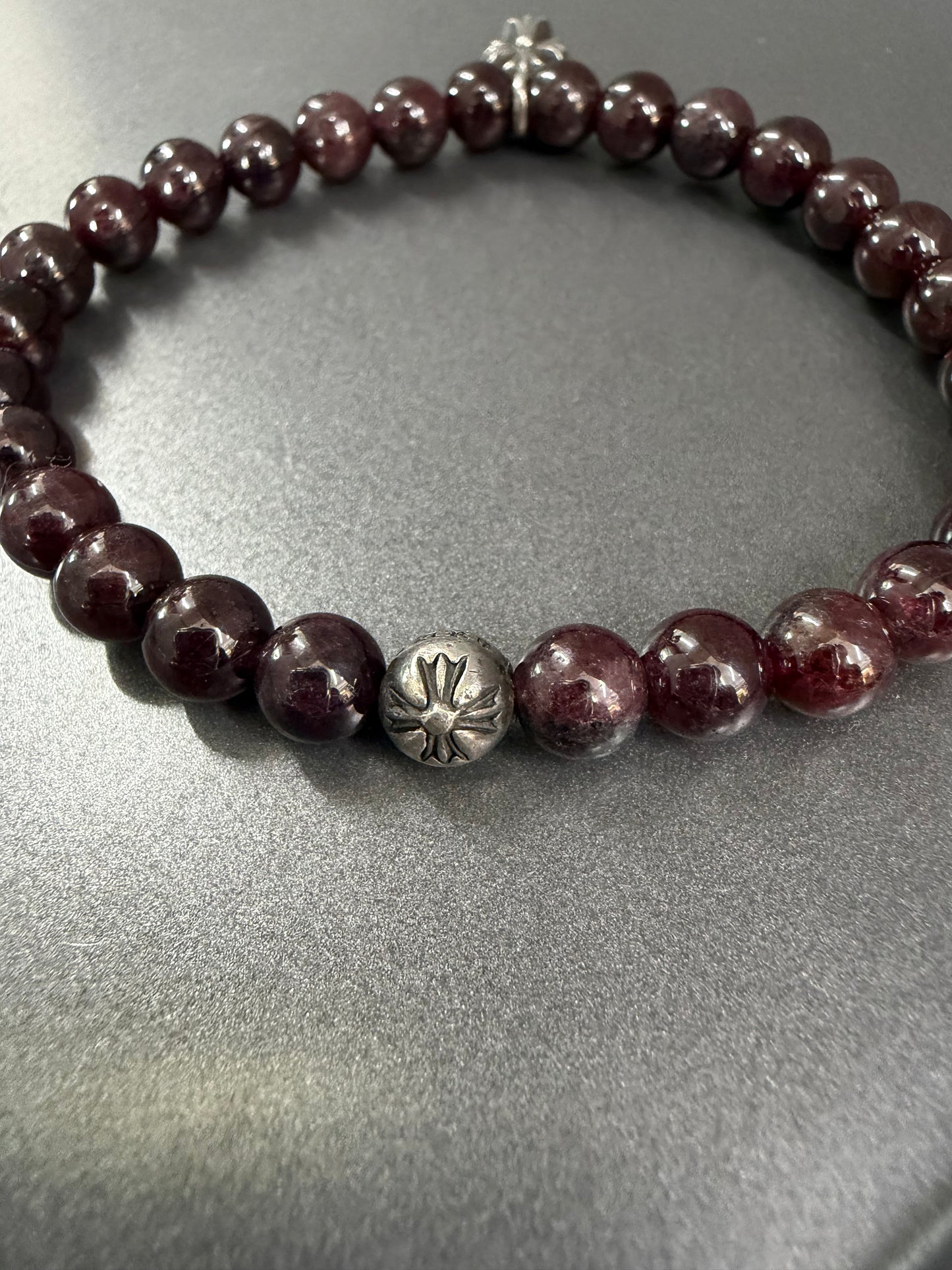 Chrome Hearts Cross Ball Bracelet 6mm