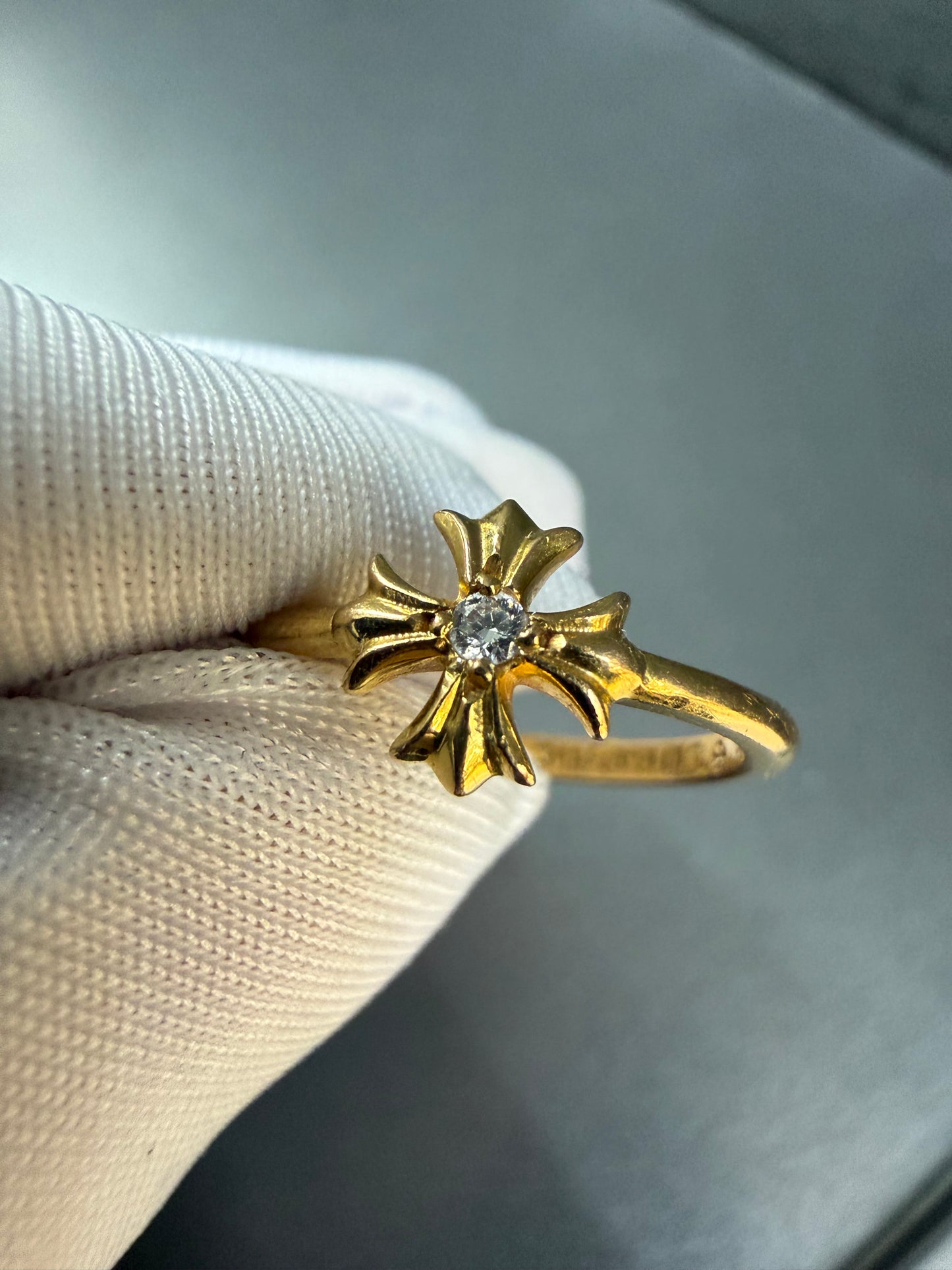 Chrome Hearts 22k Bubblegum Ring with diamond