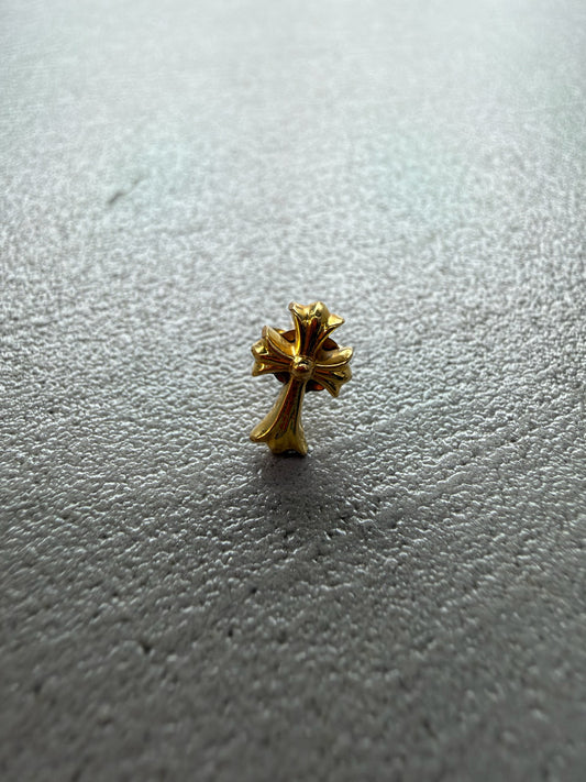 Chrome Hearts 22K Cross Earring