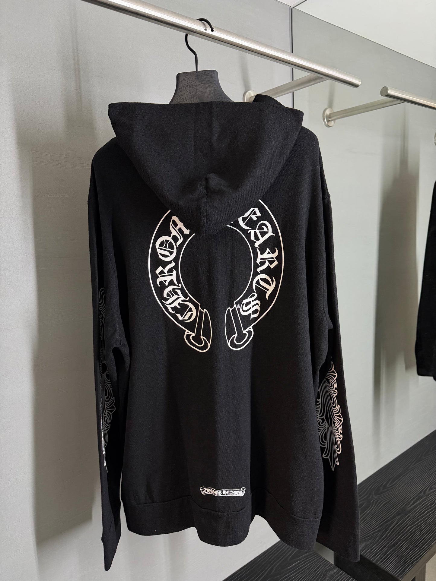 Chrome Hearts T-Bar Floral Horseshoe Zip-up
