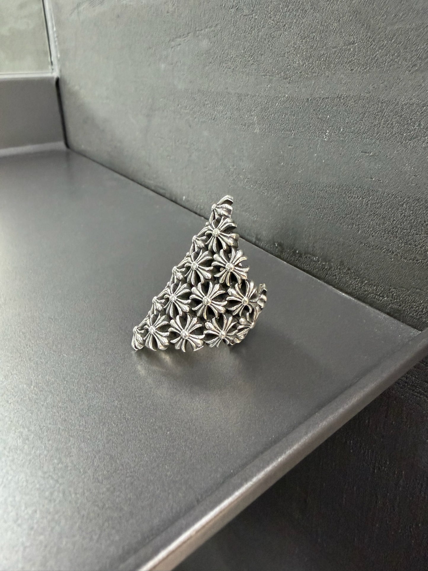 Chrome Hearts Chainmail Cross Ring